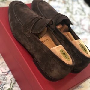 Salvatore Ferragamo - Suede penny loafers